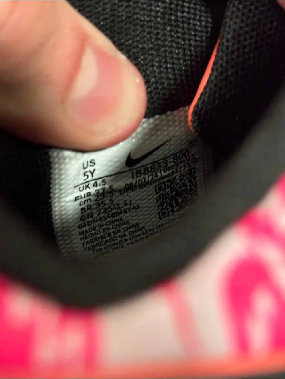 Nike JA 2 Heart Eyes (GS) Size 5Y (6.5W) Pink Red Basketball Shoes | IB8833-800